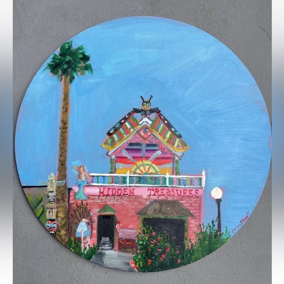 Topanga Canyon Hidden Treasures Oil Painting On Canvas Impressionism California - Picture 2 of 8